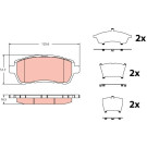 Bremsklötze VA | FORD Fiesta 08 | GDB2404