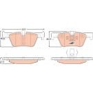 Bremsklötze HA | BMW F20 (1er),F30 (3er) 11 | GDB1919