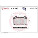 BREMBO Bremsklötze Xtra VA/ HA | CITROEN DS2 PEUGEOT 208 12 | P 36 020X