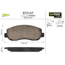 VALEO Bremsbeläge 872147
