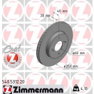 ZIMMERMANN Bremsscheibe | 540.5312.20