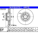 Bremsscheibe Vw S. A6 04 | 24.0130-0175.1