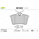 VALEO Bremsbeläge 601042