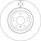 Bremsscheibe Db P. W166 2.2-3.5 11 | DF6833S