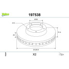 VALEO Bremsscheibe 197538