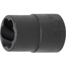 BGS Spiral-Profil-Steckschlüssel-Einsatz / Schraubenausdreher | Antrieb Innenvierkant 12,5 mm (1/2"""") | SW 15 mm | 5266-15