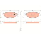 Bremsklötze VA | RENAULT Kangoo,NISS Kubistar 97 | GDB1402
