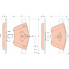 Bremsklötze VA | VOLVO S40,V50 (nur Polizei) 04 | GDB1832