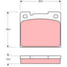 Bremsklötze HA | VOLVO 240,260,740,760,940,960 74 | GDB1066
