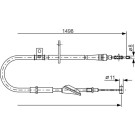 Handbremsseil re | OPEL Agila 00 | 1987477772