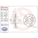 72 481 017M Bremsscheibe VA Brembo Max | RENAULT Clio,Megane,Kangoo,NISS 86 | 09.3148.75