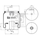 FEBI BILSTEIN Luftfeder | 39381