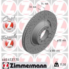 ZIMMERMANN Bremsscheibe | 460.4537.70