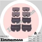 ZIMMERMANN Bremsbeläge
