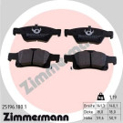 ZIMMERMANN Bremsbelagsatz, Scheibenbremse | 25196.180.1