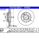 Bremsscheibe Audi T. A8 2.8-6.0 Quattro 02-10 | 24.0122-0202.1