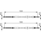 Handbremsseil | RENAULT Espace 96 | 1987477616
