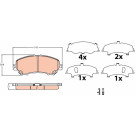 Bremsklötze VA | NISSAN Qashqai 13 | GDB3622