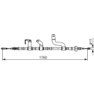 Handbremsseil KIA Rio 3 10 1987482842