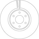 Bremsscheibe VA | MERCEDES X-Klasse 17 | DF6968S
