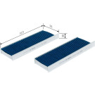 Aktivkohleinnenraumfilter | CITROEN,PEUGEOT,DS,TOYOTA,OPEL | 0 986 628 610