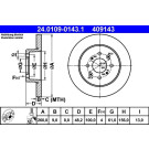 Bremsscheibe Honda T. Civic 1.3-1.7 95-05 | 24.0109-0143.1