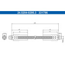 ATE Bremsschlauch | 24.5204-0295.3