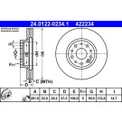 Bremsscheibe | 24.0122-0234.1