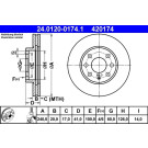 Bremsscheibe Opel P. Corsa 1.0-1.2/1.7 D 00-06 | 24.0120-0174.1