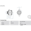 Lichtmaschine | RENAULT Thalia | 0 986 042 720