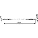 Handbremsseil | CITROEN C4 PEUGEOT DS 09 | 1987482869