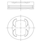 MAHLE Kolben | 681 PI 00109 001