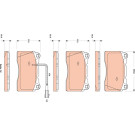 Bremsklötze VA | LANCIA Delta III 09 | GDB1871