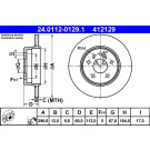Bremsscheibe Db T. W140 2,8-3,5 91-98 | 24.0112-0129.1