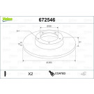 VALEO Bremsscheibe | 672546