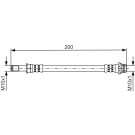 Bremsschlauch HA | FORD Galaxy,S-Max 07 | 1987481443