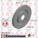 40 481 102 Bremsscheibe VA | FIAT Freemont 11 | 230.2384.20