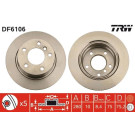 TRW Bremsscheibe | DF6106