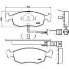 BREMBO Bremsbelagsatz, Scheibenbremse | P 24 007