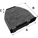 Innenraumfilter Db W204 07- Mit Aktivkohle | 715600
