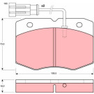 Bremsklötze VA | IVECO Daily 92 | GDB1356