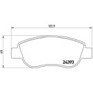 BREMBO Bremsbelagsatz, Scheibenbremse | P 68 049