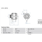 Lichtmaschine | KIA,HYUNDAI | 0 986 081 060