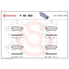 BREMBO Bremsklötze HA | NISSAN Patrol 10 | P 56 082