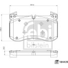 FEBI BILSTEIN Bremsbelagsatz, Scheibenbremse