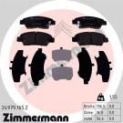 ZIMMERMANN Bremsbelagsatz, Scheibenbremse | 24979.165.2
