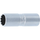 BGS Zündkerzen-Einsatz mit Haltegummi, Zwölfkant | Antrieb Innenvierkant 12,5 mm (1/2"""") | SW 16 mm | 2385