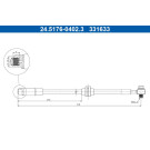 Bremsschlauch | 24.5176-0402.3