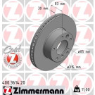 ZIMMERMANN Bremsscheibe | 400.3614.20