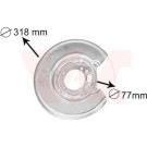 VAN WEZEL Spritzblech, Bremsscheibe | 5994373